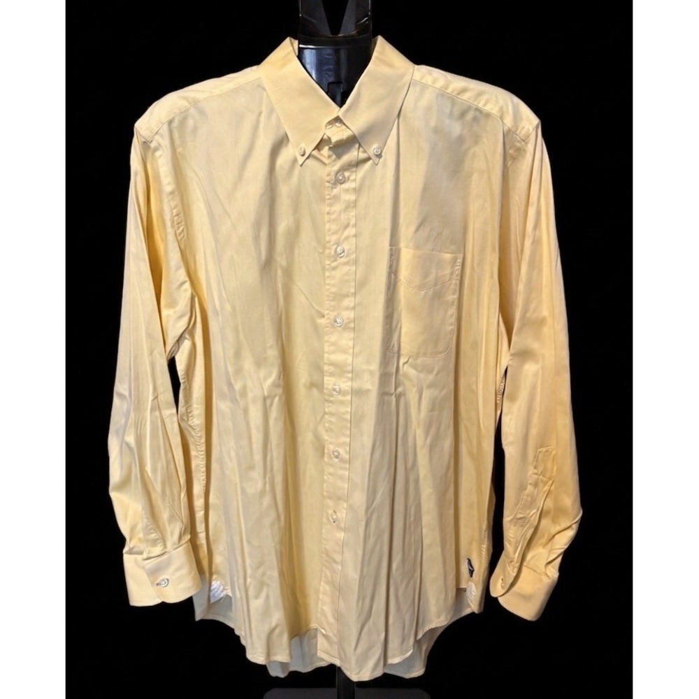 McKenzie‎ Tribe Mens XL Yellow Button Down Long Sleeve Oxford Nautical Flag